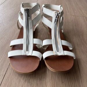 Women's White Strappy Sandals